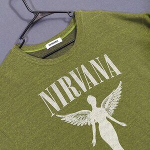 Daydreamer Sweatshirt Women's M Green Nirvana In Utero Oversized Pullover Rock